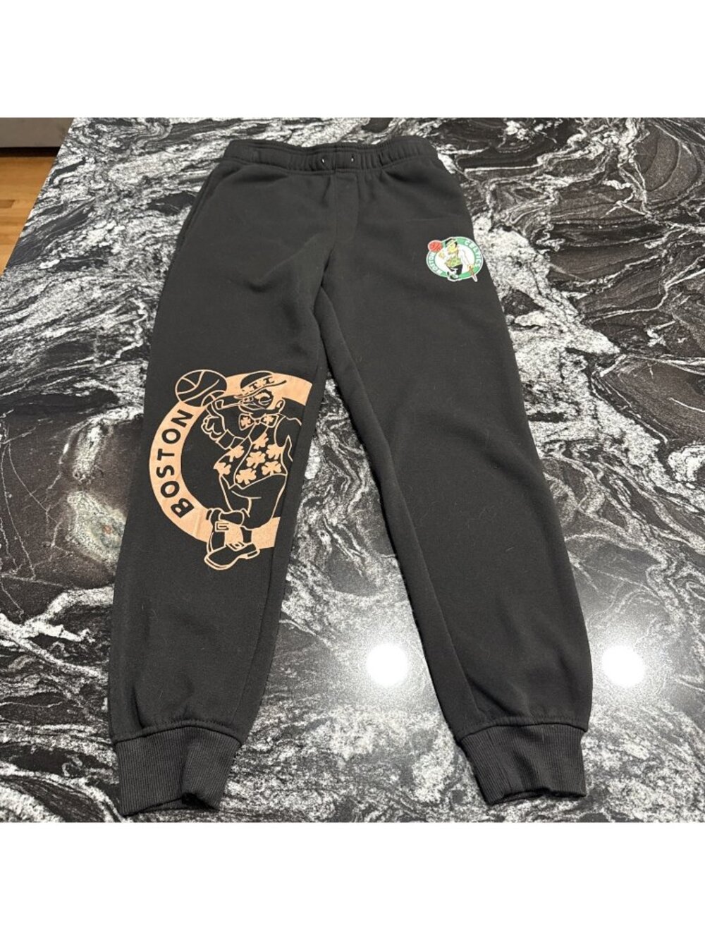 NBA Ultra Game Boston Celtics Sweatpants Black Gold Logo Joggers Size Small